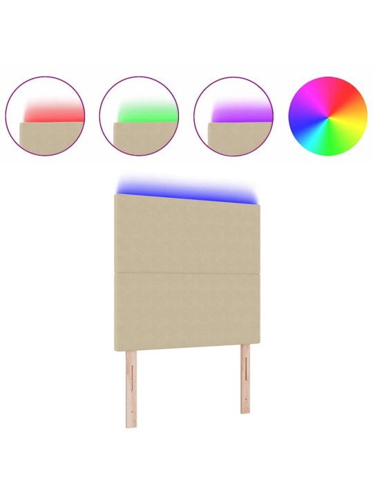 LED tuledega voodipeats hall roheline 100 cm kangas