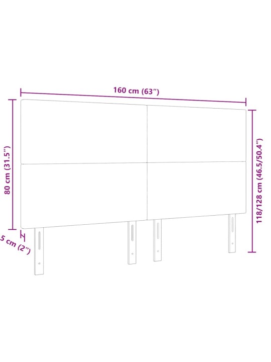 LED tuledega voodipeats helehall 160 cm kangas