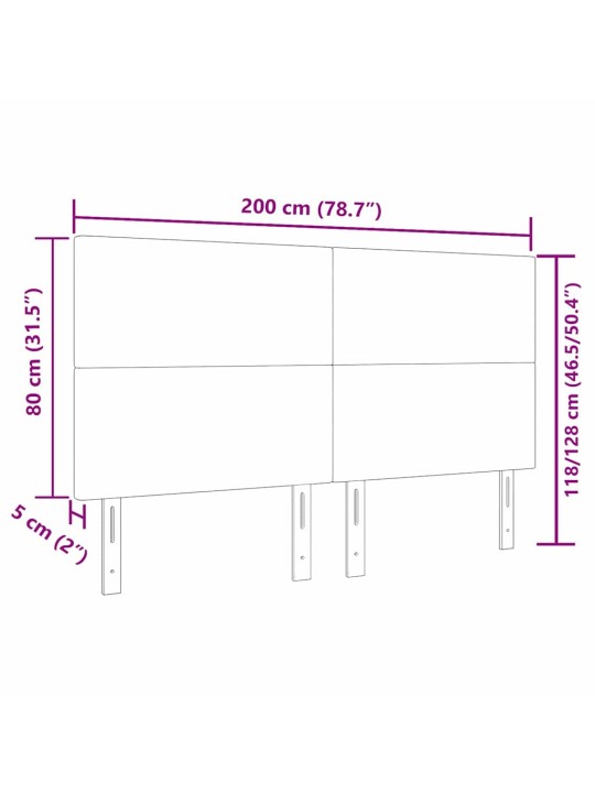 LED tuledega voodipeats hall roheline 200 cm kangas
