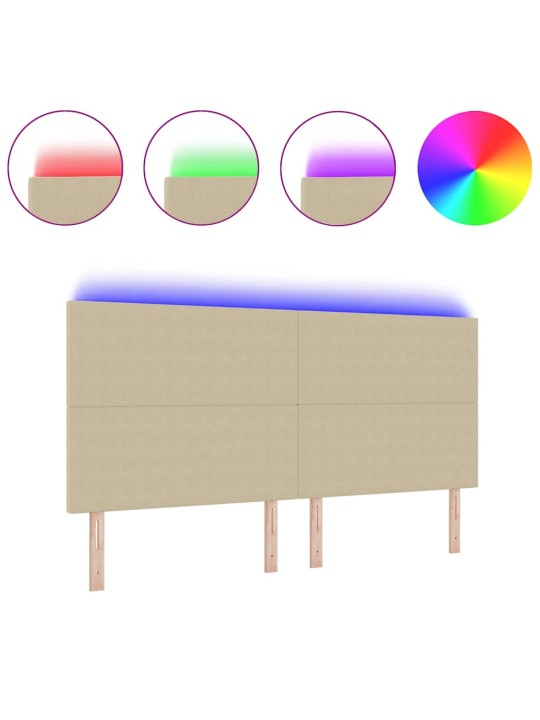 LED tuledega voodipeats hall roheline 200 cm kangas