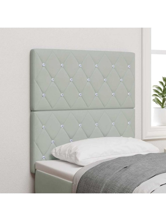Led peatoed led -ribatuledega argyle peaga helehall 80 cm samet