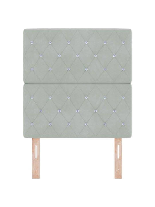 Led peatoed led -ribatuledega argyle peaga helehall 80 cm samet
