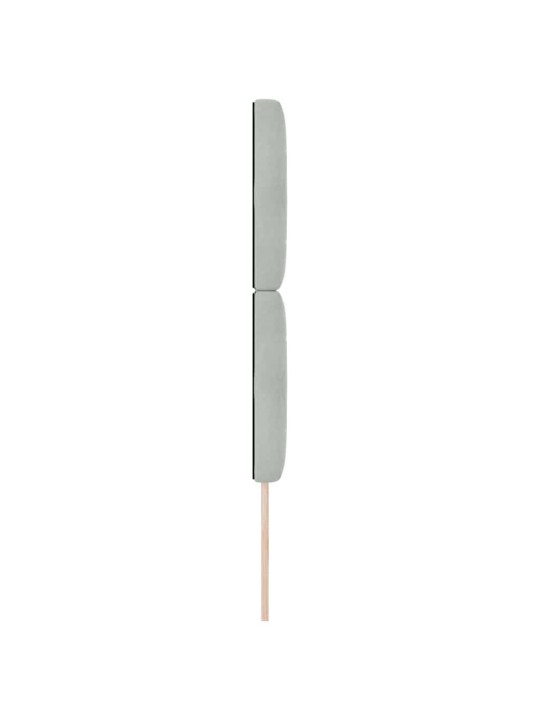 Led peatoed led -ribatuledega argyle peaga helehall 80 cm samet