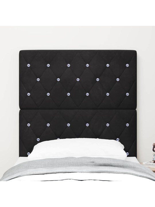 Led peatoed led -ribatuledega argyle peaga must 80 cm samet