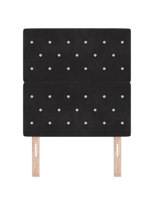 Led peatoed led -ribatuledega argyle peaga must 80 cm samet