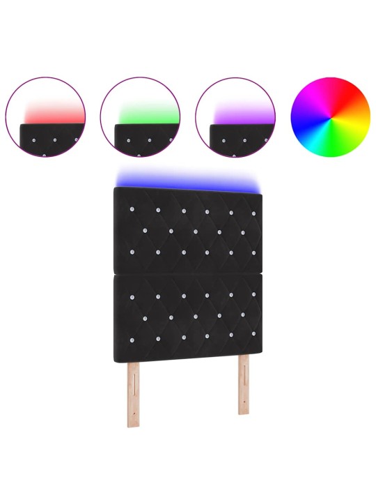 Led peatoed led -ribatuledega argyle peaga must 80 cm samet