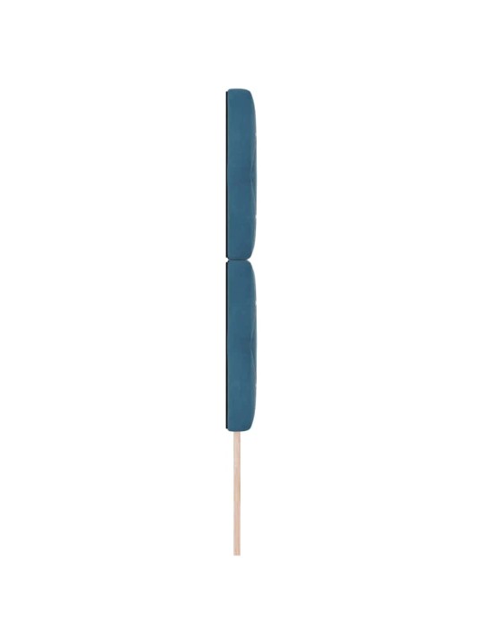 Led peatoed led -ribatuledega argyle tumesinine 80 cm samet