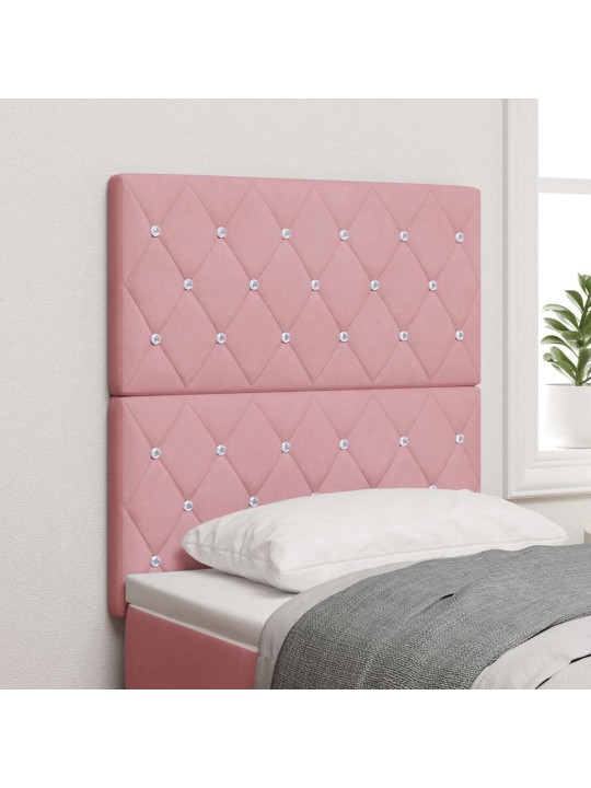 Led peatoed led -ribatuledega argyle peaga roosa 80 cm samet