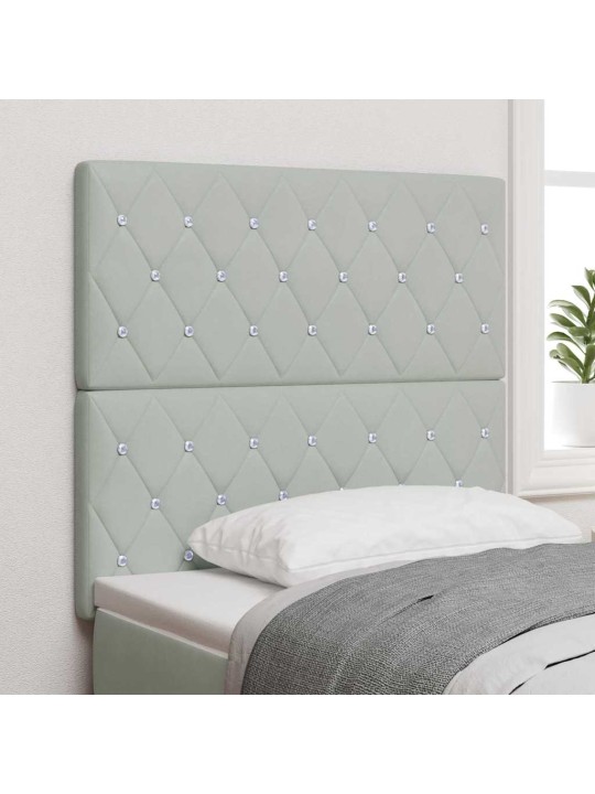 Led peatoed led -ribatuledega argyle helehall 100 cm samet