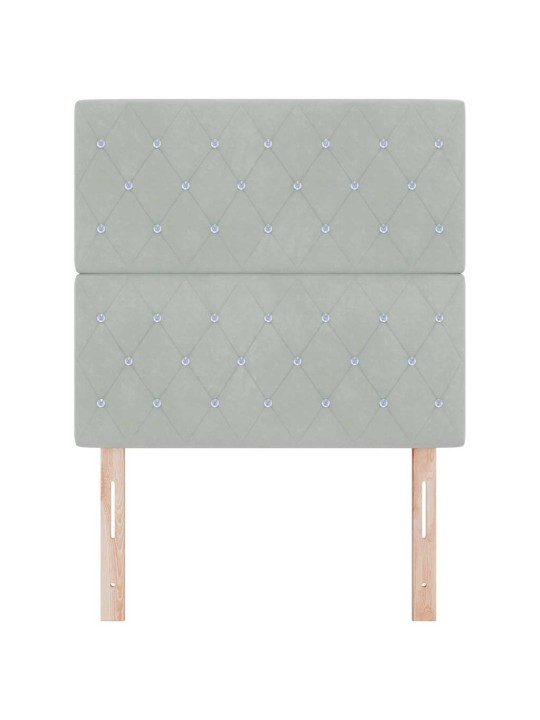 Led peatoed led -ribatuledega argyle helehall 100 cm samet