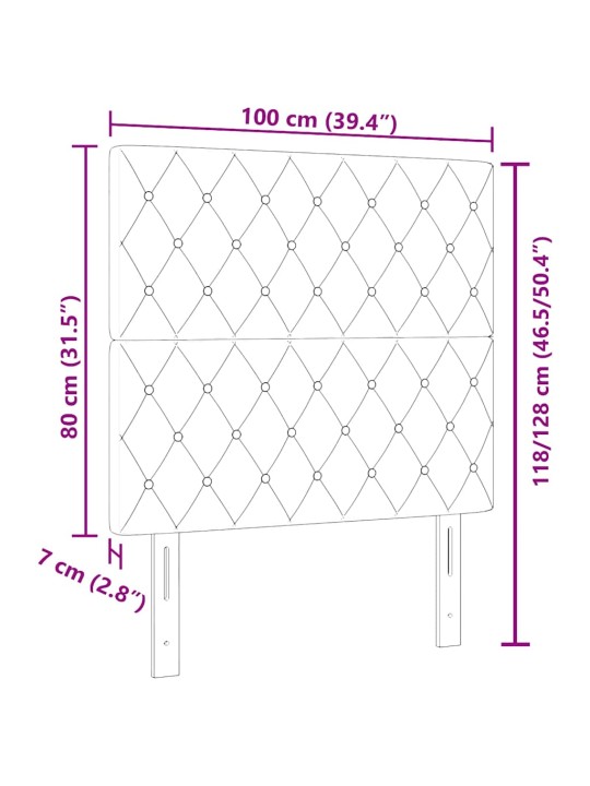 Led peatoed led -ribatuledega argyle helehall 100 cm samet