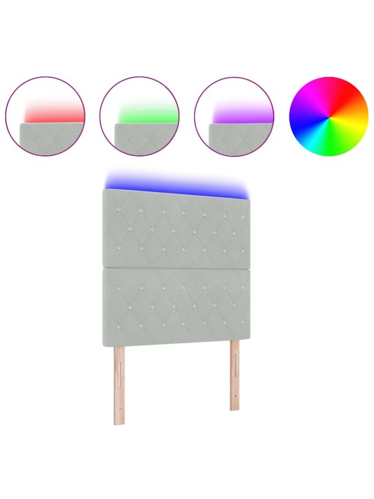 Led peatoed led -ribatuledega argyle helehall 100 cm samet