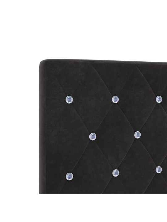 Led peatoed led -ribatuledega argyle peaga must 100 cm samet