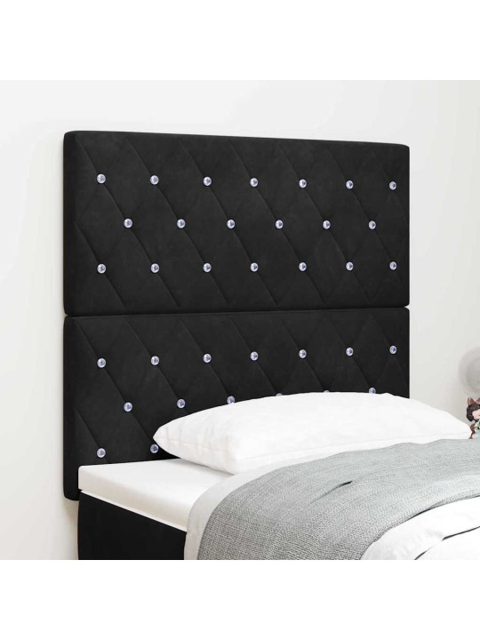 Led peatoed led -ribatuledega argyle peaga must 100 cm samet