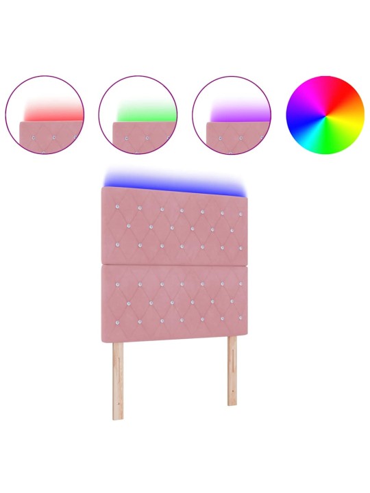 Led peatoed led -ribatuledega argyle peaga roosa 100 cm samet