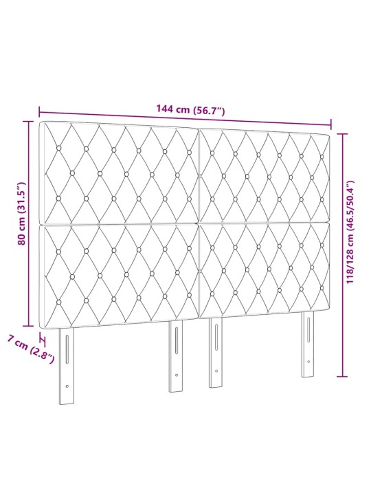 Led peatoed led -ribatuledega argyle helehall 144 cm samet