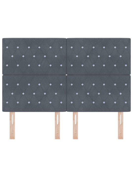 LED tuledega voodipeats tumehall 80 cm samet