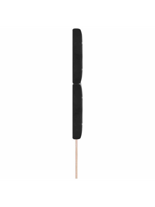 Led peatoed led -ribatuledega argyle peaga must 144 cm samet