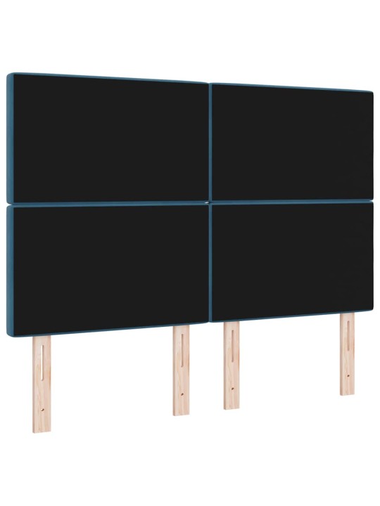 Led peatoed led -ribatuledega argyle tumesinine 144 cm samet