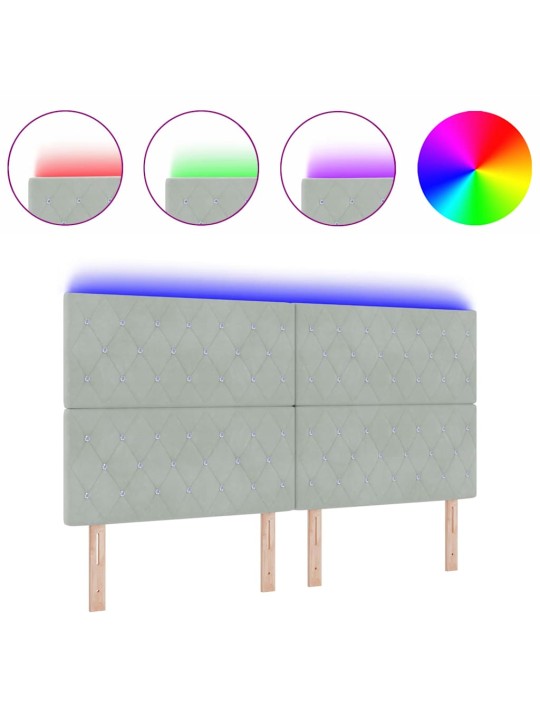 Led peatoed led -ribatuledega argyle peaga helehall 90 cm samet
