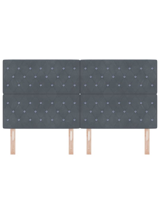 Led peatoed led -ribatuledega argyle peaga tumehall 90 cm samet