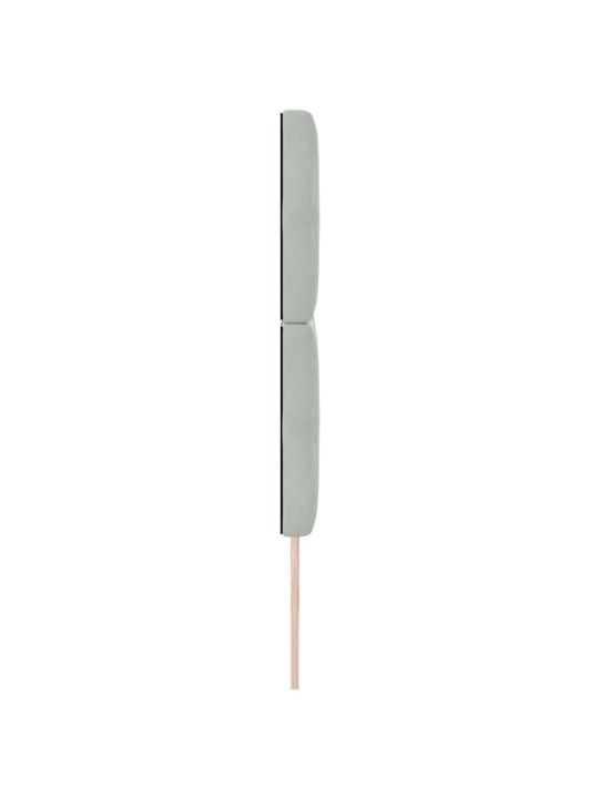 Led peatoed led -ribatuledega argyle helehall 100 cm samet