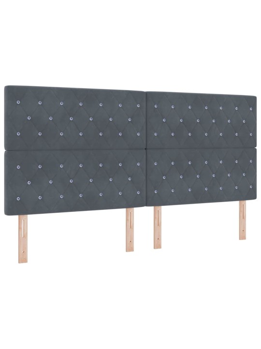 Led peatoed led -ribatuledega argyle tumehall 100 cm samet