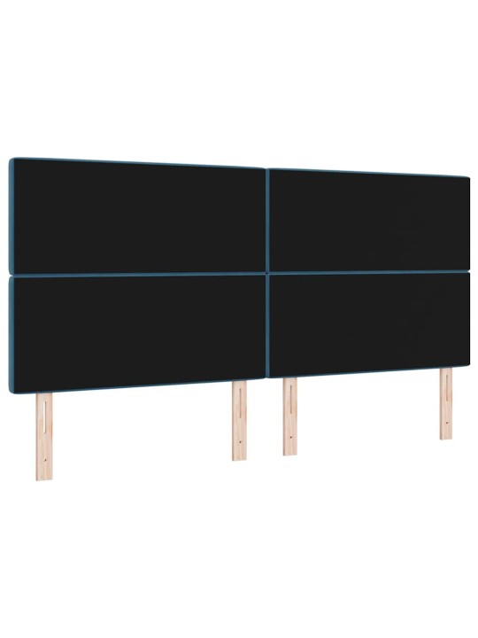 Led peatoed led -ribatuledega argyle tumesinine 100 cm samet