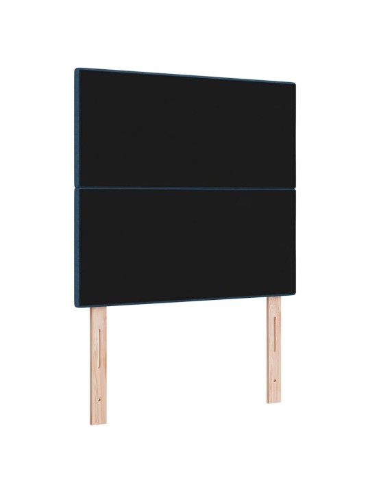Voodipeats LED tuledega manuaalne sinine 90 cm kangas