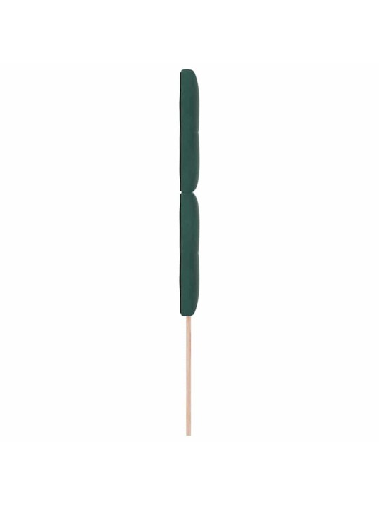 Voodipeats LED tuledega reguleeritav roheline 90 cm samet