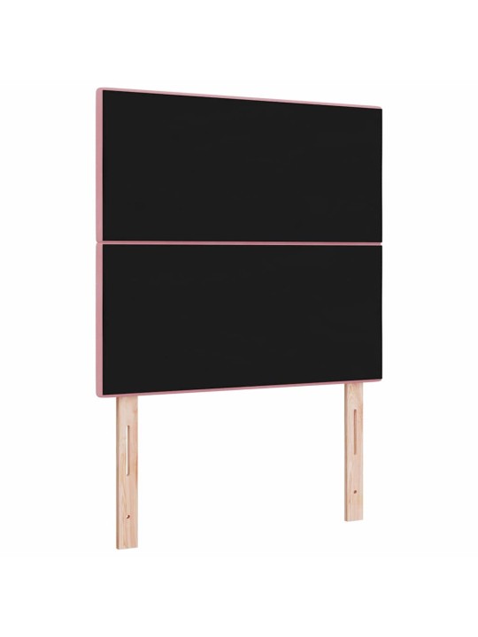 Voodipeats LED tuledega reguleeritav roosa 90 cm samet