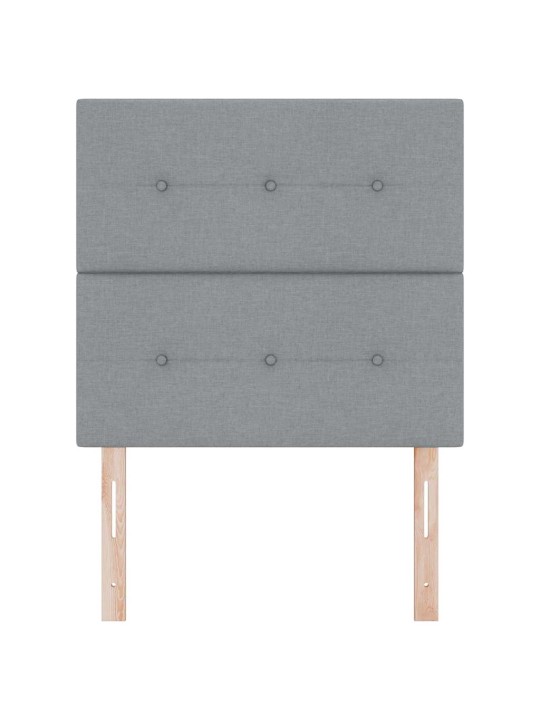 Voodipeats LED tuledega helehall 100 cm kangas