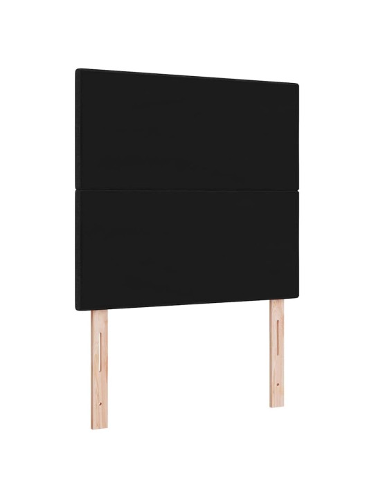 LED tuledega voodipeats must 100 cm kangas