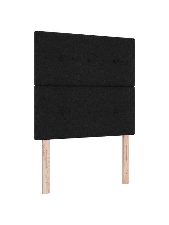 LED tuledega voodipeats must 100 cm kangas