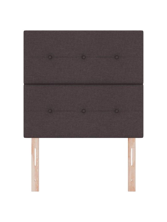 Voodipeats LED tuledega tume pruun 100 cm kangas