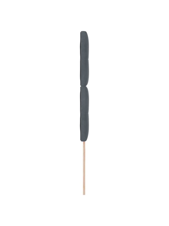 Voodipeats LED tuledega reguleeritav hall 100 cm samet