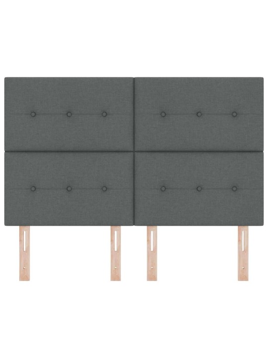 Voodipeats LED tuledega tumehall 160 cm kangas