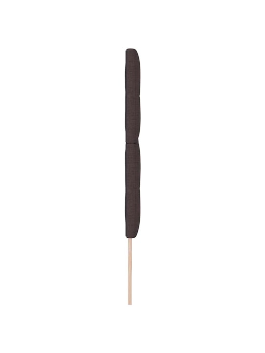 Voodipeats LED tuledega tumepruun 200 cm kangas