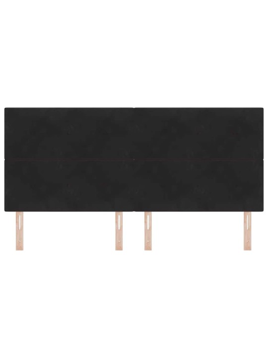 Voodipeats LED tuledega reguleeritav must 100 cm samet