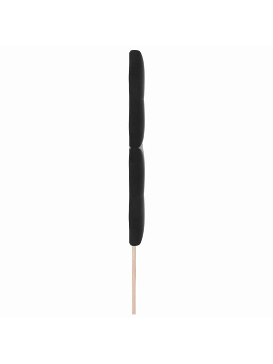 Voodipeats LED tuledega reguleeritav must 100 cm samet