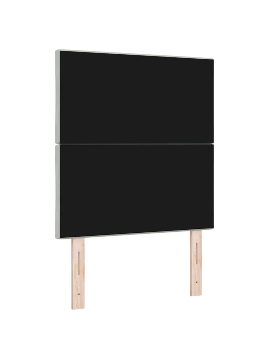 Led peaplaat led -ribatuledega geometric helehall 80 cm samet