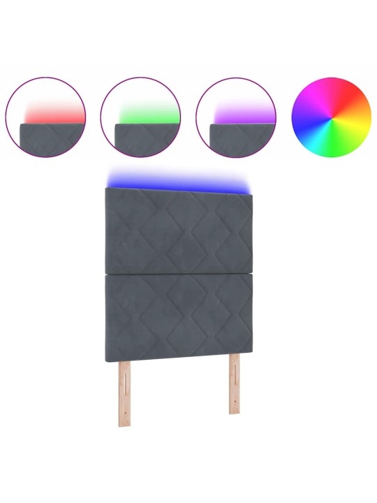 Led peaplaat led -ribatuledega geometric tumehall 80 cm samet