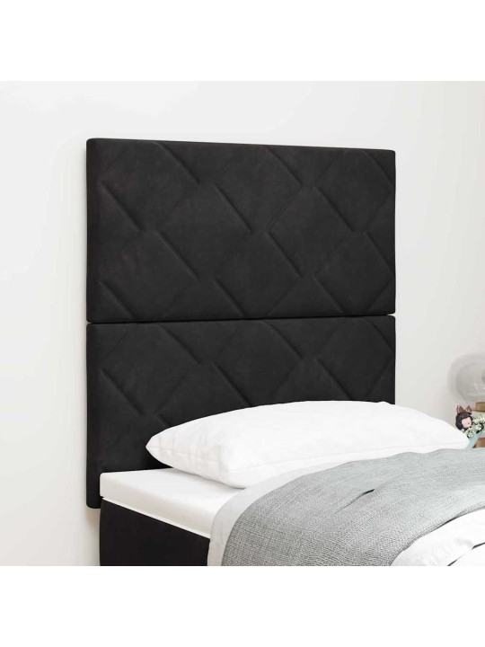 Led peaplaat led -ribatuledega geometric peaga must 80 cm samet