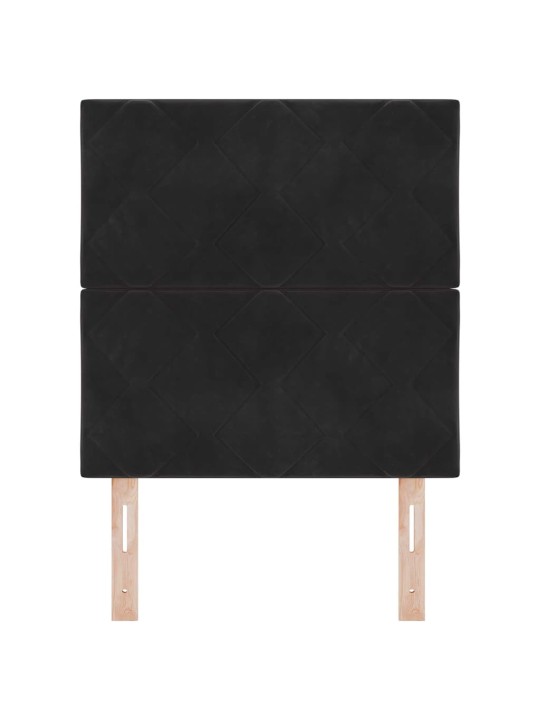 Led peaplaat led -ribatuledega geometric peaga must 80 cm samet