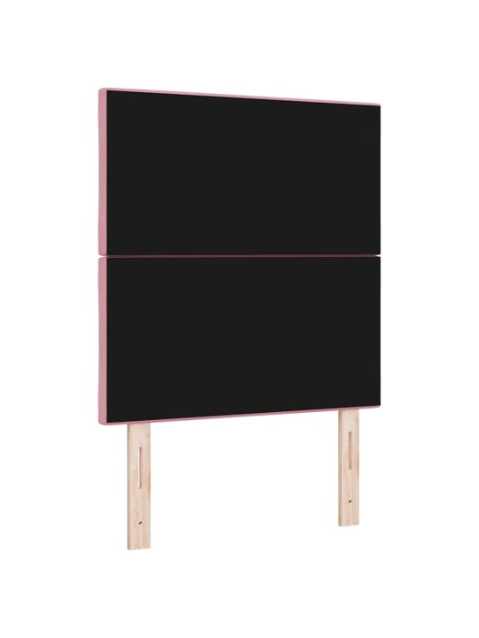 Led peaplaat led -ribatuledega geometric roosa 80 cm samet