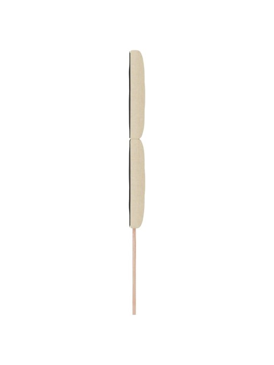 Voodipeats LED tuledega reguleeritav kreemjas 90 cm kangas