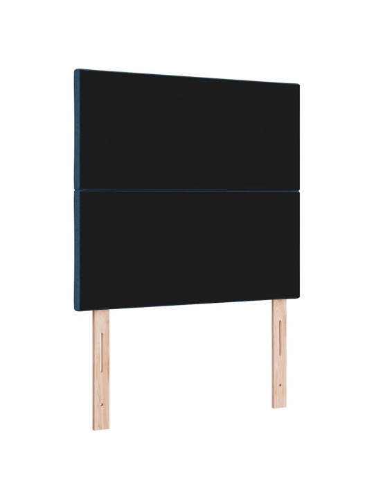 Voodipeats LED tuledega reguleeritav sinine 90 cm kangas