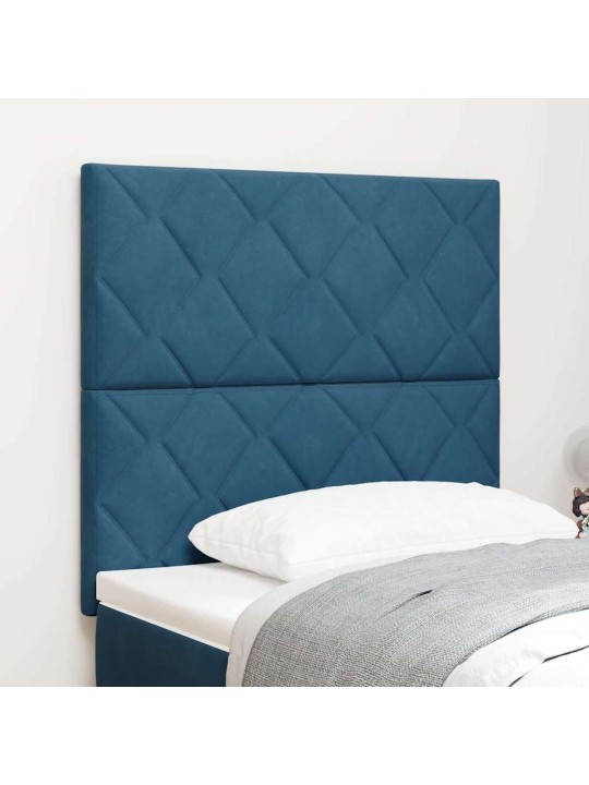 Led peaplaat led -ribatuledega geometric tumesinine 90 cm samet