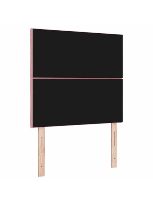 Led peaplaat led -ribatuledega geometric roosa 90 cm samet