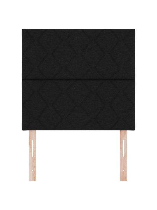 Voodipeats LED tuledega reguleeritav must 100 cm kangas